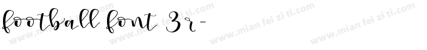 Football Font 3 R字体转换